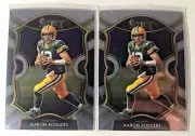 Lot 2x Select 2020 Football Aaron Rodgers Base Concourse Card #12 GB Packers