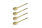 4x Euroline 30cm Wooden Spoon Kitchen Food Stirring Mixing Cooking Utensil Beige
