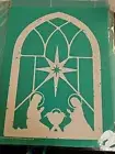Chalk Couture Transfer/ Stencil- Size B- New Reusable Manger Scene Baby Jesus