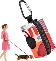 Poop Bag Holder - Poop Bag Holder for Lead, Patterned Printed Pet Cat and Dog | Travel Garbage Bag, Storage Bag, Dog Waste Bags (Order According to the Picture)