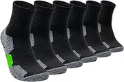 [SKMQAKU] Basketball Socks Performance Cushioned Men's Athletic Crew Socks Calf High Cushion Thick Cycling Socks (6 Pairs)