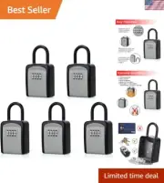 Key Lock Box, Combination Lock Box with Code for House Key Storage, Combo Doo...