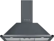 Smeg 90cm Grey Chimney Rangehood