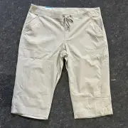 Columbia Women's Anytime Outdoor Capri Pants, Tusk, size 18W x 18