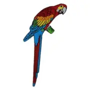Big Parrot Iron on Patch Lorikeet King Bird Macaw Animal 12.5×6.5x0.1cm(2g)