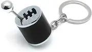 BELOMI Car Shifter Gear Keychain, 6 Speed Shifter Keyring Gadgets, Car Shift Lever Manual Transmission
