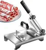 Meat Slicer Manual,0.2mm-8mm Manual Freezing Meat Slicer Stainless Steel | Beef Mutton Household Vegetable Food Slicer, Kitchen Gadget for Meat Ham Rice Cake