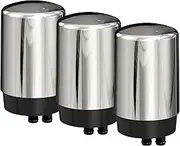 NRP Premium Filtration Chrome Tap Water Filter Replacement for Brita faucet system Reduces Lead, Chlorine and other contaminants | 3-pack