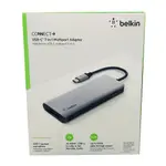 貝爾金 BELKIN CONNECT USB-C 7合1 高速多媒體集線器 AVC009(平板,筆電適用)(平行進口)