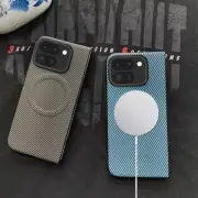 AUS For Google Pixel 9 Pro Fold Protective Cover Carbon Fiber Phone Case Shell