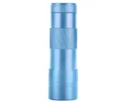4 Pcs Led Torch Light, Mini Flashlight With Fluorescent Handle For Child Or Adult Cycling Camping Reading Walking Hiking Work Includes 12 Batteries