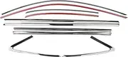 Window Trim Strip for Audi A3 S3 Sedan 2015 2016 2017 2018-2020 Black