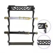 5-Tier Sword Holder Wall Mount Samurai Stand Display Katana Wall Hanger Rack