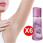 6X100ML Mistine White Spa White Musk Whitening Roll-on Deodorant Underarm Deo