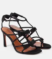[Zimmermann] Zimmermann Tux 85 bow-detail satin sandals AU 8 black