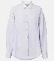 [Proenza Schouler] Proenza Schouler White Label Caroline cotton and linen shirt AU 6 grey