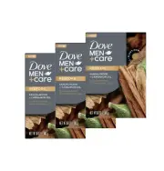 Dove Men Care Restore Cleansing Bar Soap - Sandalwood Cardamom Oil Pack of 3