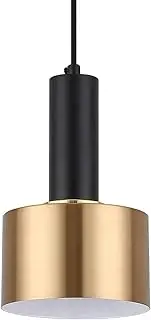 Hobaca E27 Modern Gold Black Pendant Lights Fixtures Home Decor Nordic Ceiling Hanging Lights for Kitchen Island Dining Room Living Room Bedroom (BlackGold)