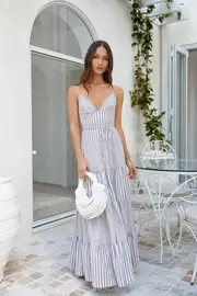 Picnic Season Maxi Dress Beige
