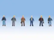 N15057 Noch OO/HO Gauge Construction Workers (6) Figure Set