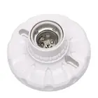 E27 Ceramics LED Light Bulb Holder Round Socket Base Hanging Lamp Socket ``f