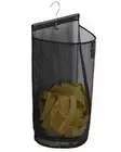 ALYER Hanging Semi Round Storage Mesh Bag,Collapsible Laundry Hamper Basket w...