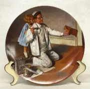 1983 Knowles THE PAINTER Norman Rockwell plate ROCKWELL HERITAGE COLLECTION