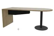 DD Off The Wall Metal Leg Office Table