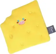 Alasum Adorable Plush Cheese Snuffle Pad Dog Foraging Toy Bite-Resistant Sniffing Mat Reusable Dog Play Mat