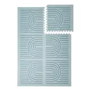 Premium Foam Play Mats 120x180cm - Linear Collection - Mineral