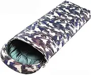 Camping Hiking Mountain Camouflage Sleeping Bag Envelope Type Splicing Portable Outdoor Ultralight Sleeping Bag Compact Portable