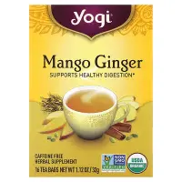 在飛比找iHerb優惠-[iHerb] Yogi Tea 芒果薑茶，無咖啡萃取，16