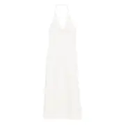 [Sir.] Sir. Halterneck Embroidered Dress 0 NUMERIC WHITE