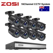 ZOSI 16 Channel 1080P Home CCTV Security Camera Analog Wired DVR System Outdoor