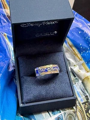 Walt Disney World CRISLU Marquee Ring Size 7 Signed NWT