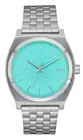 NEW Nixon "Time Teller" Watch (Silver/Turquoise) Stainless Steel Analog Watch
