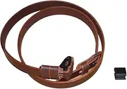 German Mauser K98 WWII Rifle Leather Sling w/Sight Hood Marked GWX 1943