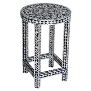 Mother of pearl Monochrome Harmony Side Table