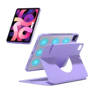 Catzon iPad Case 360 Rotating Stand Flip Tablet Smart Cover for iPad Mini6/10.2/Air4/Pro11-Purple