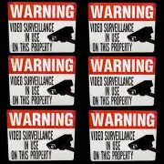 HOME SECURITY CAMERA WARNING WINDOW DOOR WARNING STICKER DECAL SIGNS