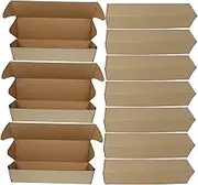 Cabilock 10pcs Paper Triangle Mailing Tube Box for Red Wine Packaging Storage Shipping