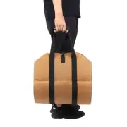 US Wet Wax Waterproof 16-Inch Canvas Logging Bag Wood Bag Firewood Storage Bag