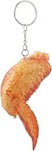 INOOMP Realistic Chicken Wing Keychain Funny Portable Keyring with Simulation Food Pendant Lovely Keychain for Bags Unique Imitation Food Model for Students and Chicken Lovers