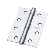 Lane 100 x 75 x 2.5mm Satin Chrome Architectural Fixed Pin Butt Hinge - 2 Pack