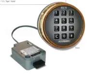 Amsec ESL10 Electronic Safe Lock Retro-Fit KIT BLACK KEYPAD and RING