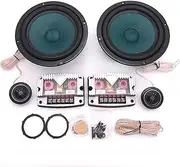 Car Speaker Tweeters 6.5inch Car Audio Speaker Component 4ohm 380W with Tweeter Cross Over 2 Way HiFi Car Speaker Set 6-1/2'' Car Audio Component