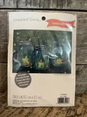 Mason Jars Cross Stitch Kit "Be a light to the World" - 7” X 5"