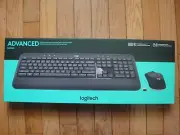 NEW SEALED LOGITECH ADVANCED WIRELESS KEYBOARD AND MOUSE COMBO MODEL # MK540