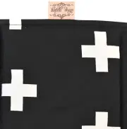Bambella Designs Pram Harness Strap Covers- Black Cross - Baby - Universal Size