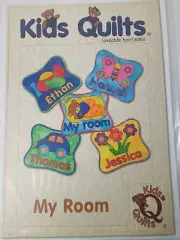 Kids Quilts My Room Mini Quilt Name Plate Placemat Pattern 5 Designs Alphabet